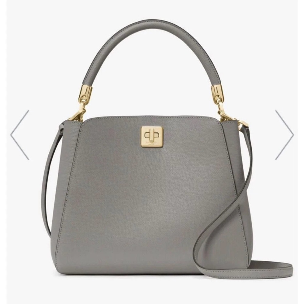 NWT! Kate Spade Phoebe Large Handle Satchel, Hare Grey